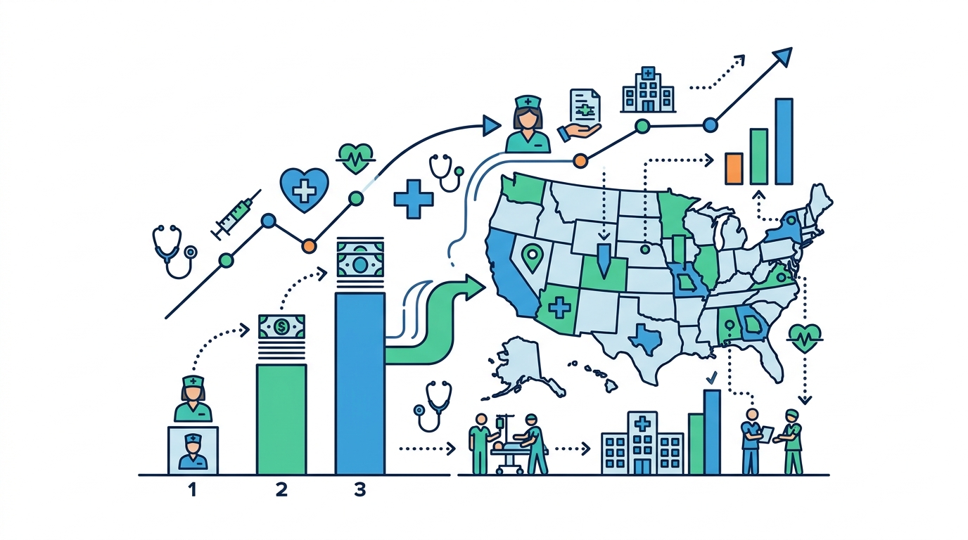Featured image for "Registered Nurse Salary: Pay Guide by Experience and State"