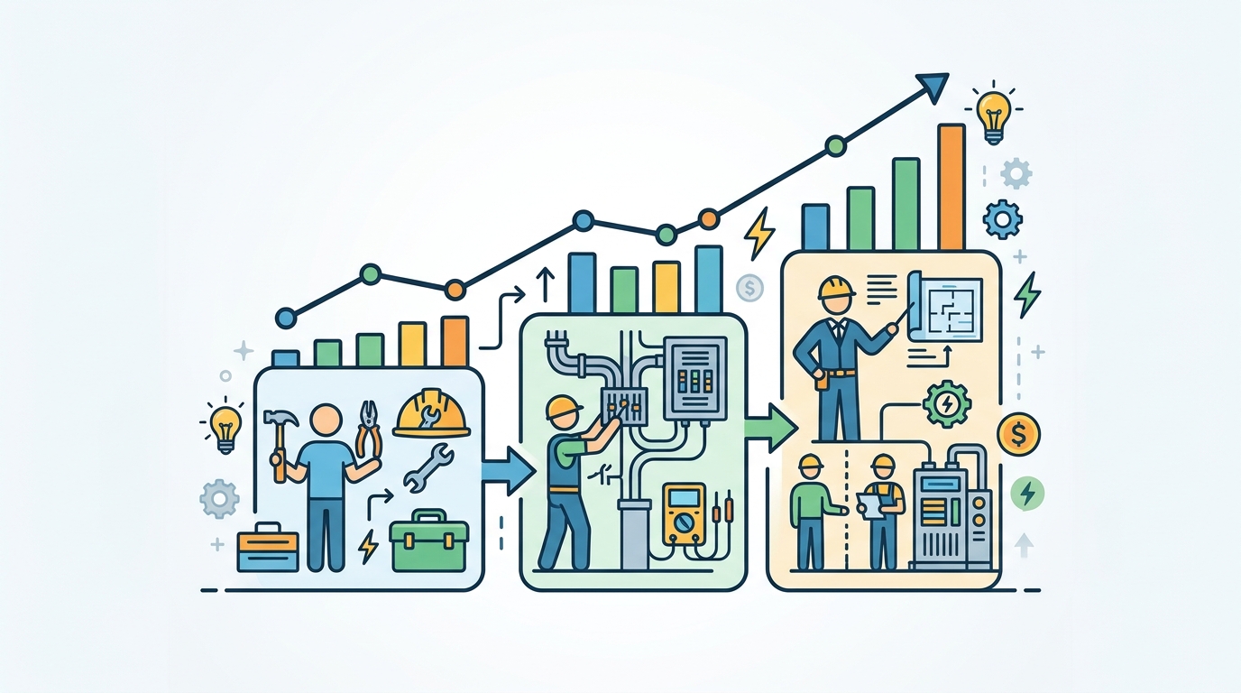 Featured image for "Electrician Salary Explained: Entry-Level to Senior Pay"