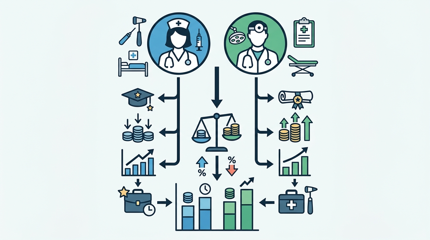 Featured image for "Registered Nurse Salary vs. Physician Assistant Salary: Full Breakdown"